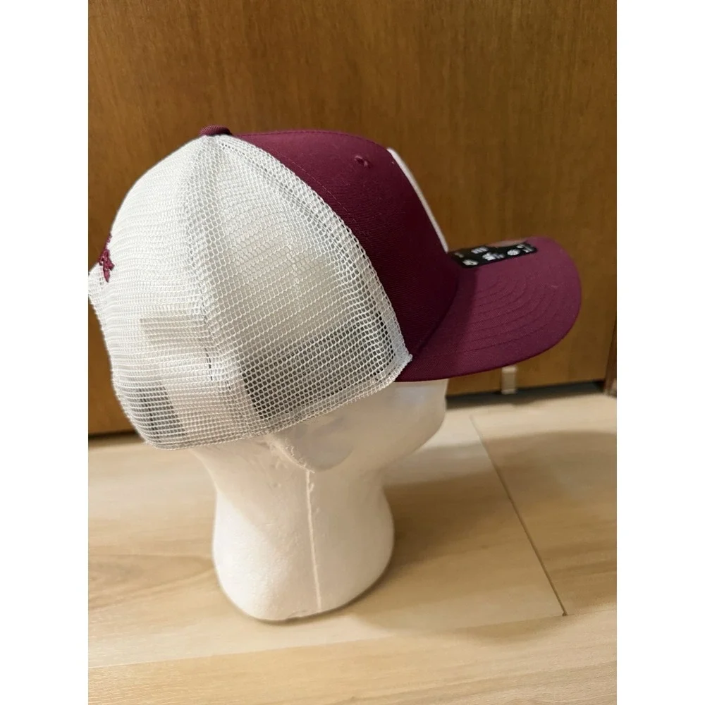 Philadelphia Phillies Hat Cap SnapBack Mens Burgundy White MLB Trucker Nike M/L